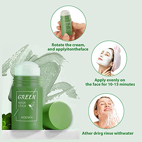 Az.bnc Blackhead Green Tea Mask Stick For Face,Pocoskin Deep Pore Cleansing,Ordolava Remover With Poreless Green Tea Extract Face Moisturizing Oil Control Deep Pore Cleansing For All Skin Types(2Pcs) #TOP2