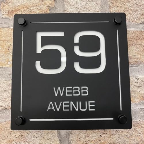 One of a Kind UK Personalised House Sign Custom Door Number 