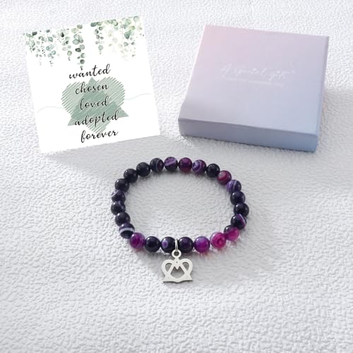 Image of Fullrainbow Adoption Symbol Charm Bracelet - Adoption Day Gifts, Party Decorations, Thank You Gift