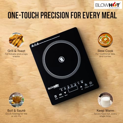 Image of BLOWHOT BL-700 Grill Infrared Cooker 2200-Watt Induction Cook Top With MeshTray - 1 Year Warranty (1 Year on Coil, PCB, Fan)
