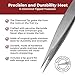 World's Best Tweezers Diamond Tip Splinter Tweezer (Professional)