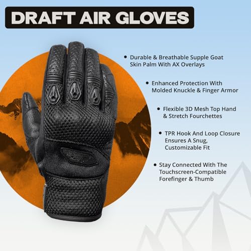 Tourmaster Draft Air Motorcycle Gloves