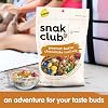 Snak Club Peanut Butter Chocolate Trail Mix with Peanuts, Peanut Butter M&MS, Toffee Peanuts, and Pretzels, 6 oz Per Bag, 6 Resealable Bags