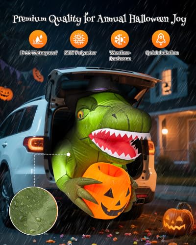 3.44 FT Trunk or Treat Car Decorations Kit with 4 LEDs for Car - image 7