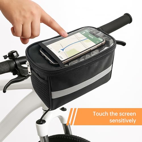 FZSECRIU lenkertasche Fahrrad,fahrradtasche Lenker,Cube ebike Korb,wasserdichte Herren Damen Fahrrad Lenkertasche ,Rennräder, Mountainbikes, Motorradtaschen Zubehör