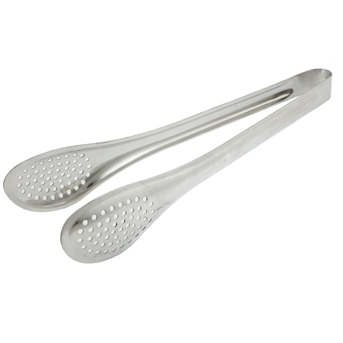 Pinzas de Acero Inoxidable con Agujero de Malla para Pan, Ensalada, Comida, Pinzas largas de 11 Pulgadas (múltiples Colores)
