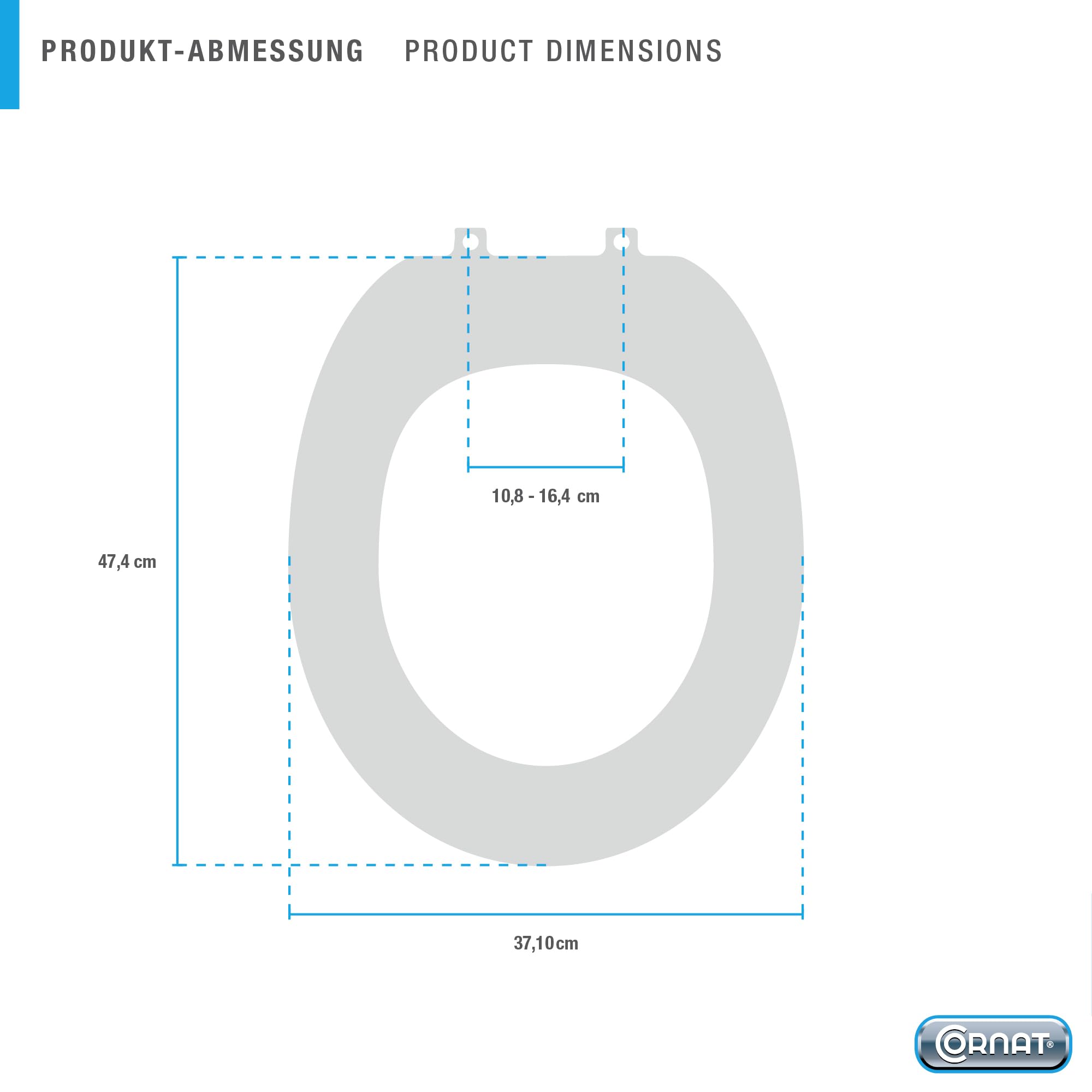 Image secondaire de Abattant WC Douche Cornat avec Fonction Bidet - Blanc, Soft-Close et Quick Up & Clean