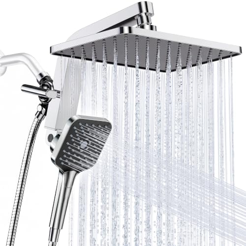 KOSNEW 12" Rainfall Shower Head & Handheld Combo (Chrome Polished) - image 1