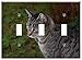Switch Plate Triple Toggle - Cat Striped Cat Tiger Cat Animal Cute Feline Fur