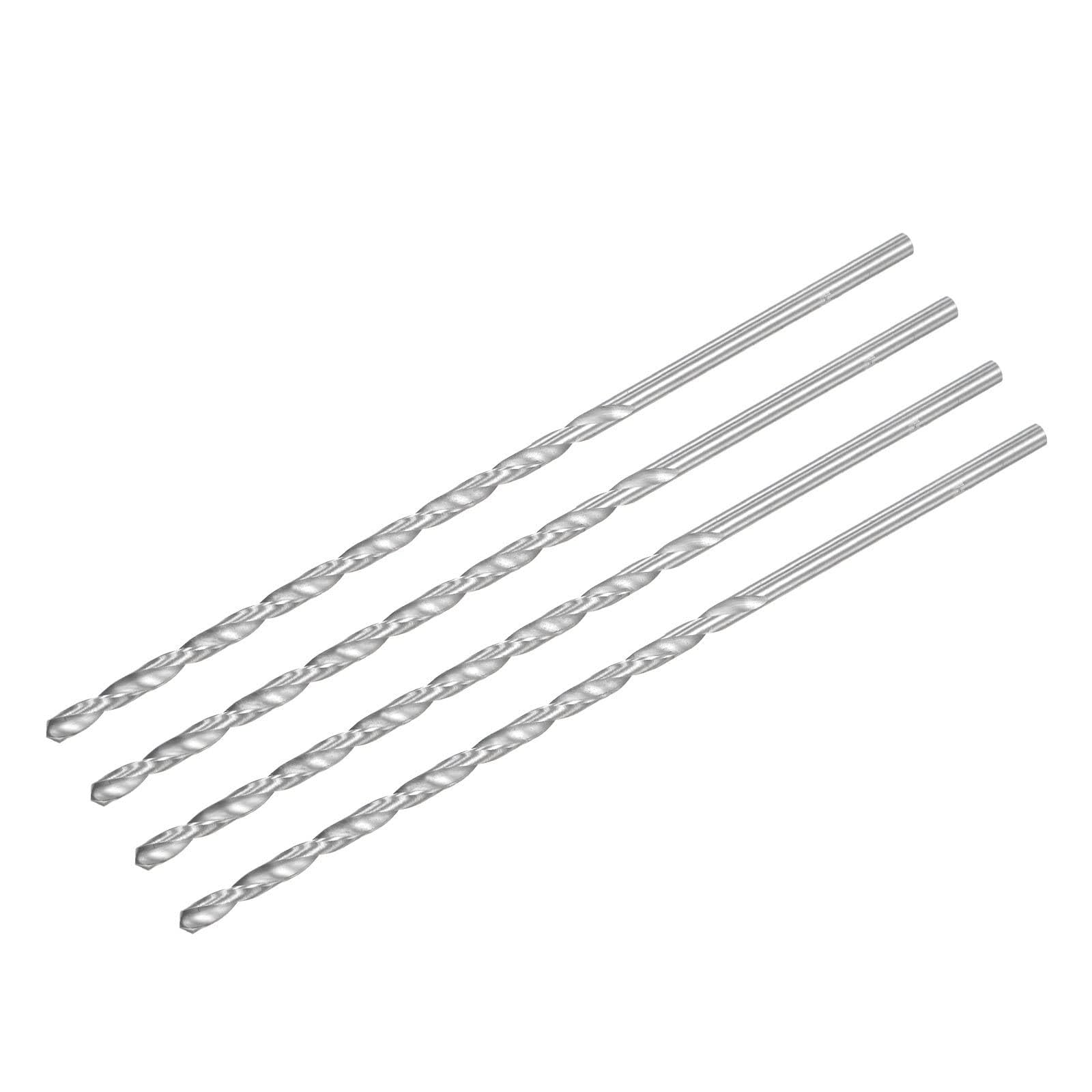 TA-VIGOR 2Pcs 4mm Extra Long Twist Drill Bits