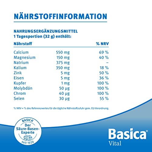 Basenpulver Basica Vital, reines basisches Granulat zum Einrühren