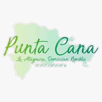 Punta Cana, Dominican Republic Decal Vinyl Bumper Sticker 5"F