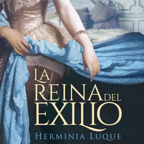 Diseño de la portada del título La reina del exilio