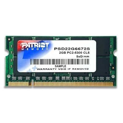 (未使用･未開封品)　Patriot ノートPC用メモリDDR2-667(PC2-5300)正式対応DRAMチップ搭載 2GB シングルパッケージ PSD22G6672S sdt40b8 51rk1dn9nML.jpg
