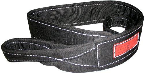 Stren-Flex EEF2-901CW-12 Type 3 Heavy Duty Nylon Flat Eye and Eye Completely Wrapped Web Sling, 2 Ply, 3200 lbs Vertical Load Capacity, 12' Length x 1