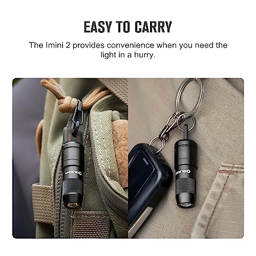 OLIGHT IMINI 2 EDC Rechargeable Keychain Flashlight, 50 Lumens Compact and Portable Mini LED Keyring Lights with Built-in Battery Ideal for Everyday Carry and Emergencies (Black) by OLIGHT - Image 8