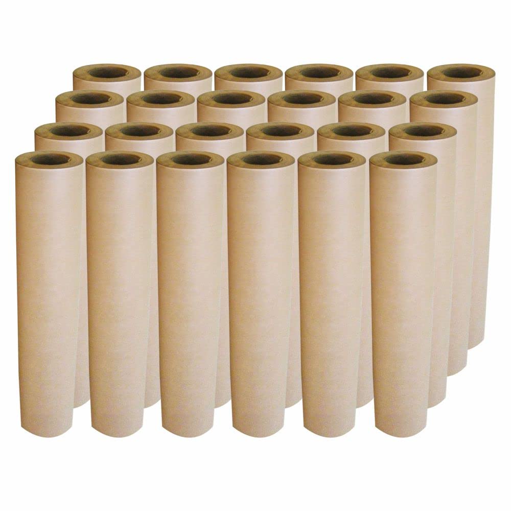 3 Ace Crafts 24 Brown Wrapping Paper 60gsm Kraft Wrapping Roll 4m x 70cm for Parcel Packing, Birthday Gift & Craft Activities, Packaging Filler ecofriendly Sheet & Butcher Paper useful for Table Cover