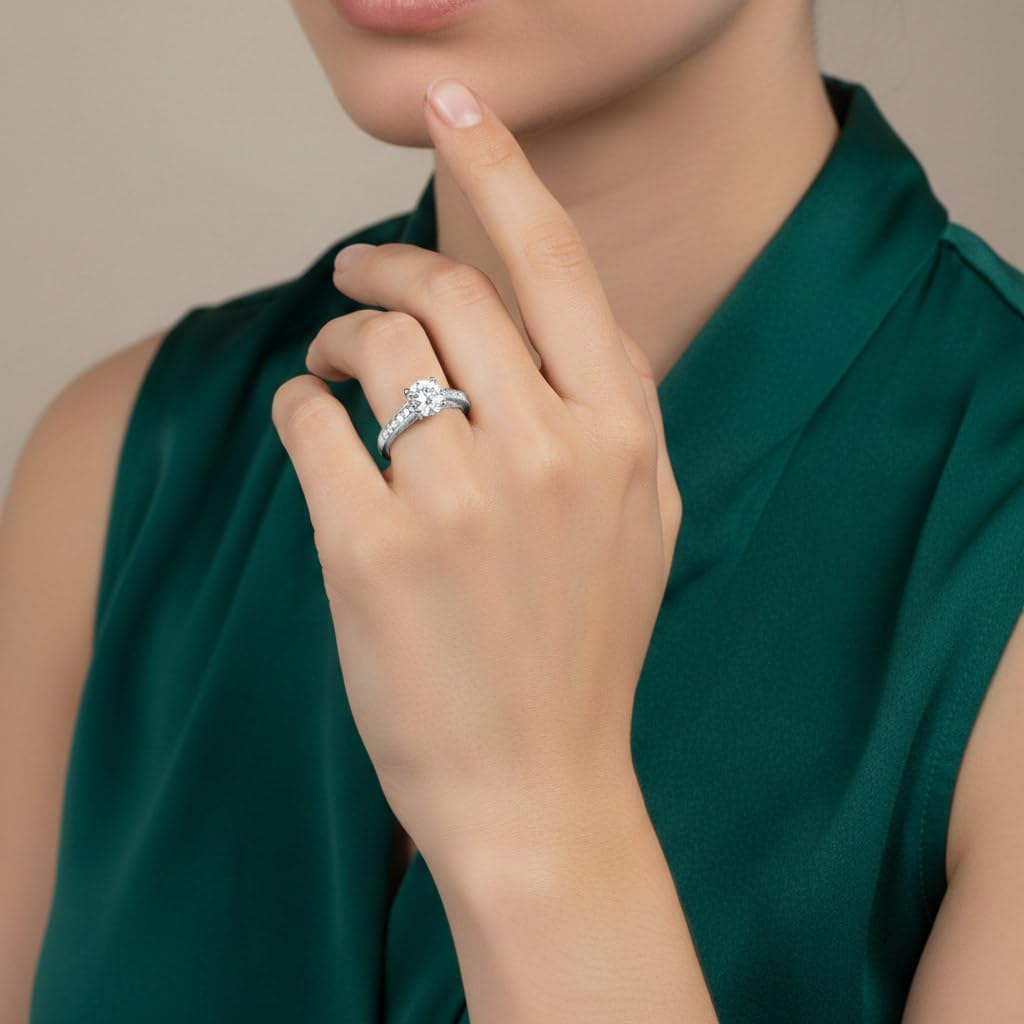 1.12 Carat Diamond Engagement Ring in 14K Solid Gold