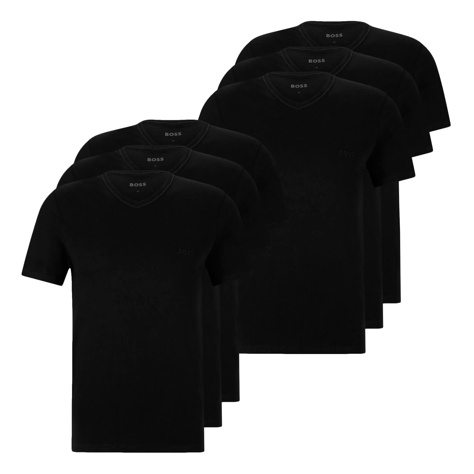 BOSS Koszulka męska (3 sztuki), Black001, M