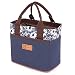 Muitifunction Cute Canvas Bento Lunch Bag for Picnic Travel Tote Lunch Bag with Rope Belt