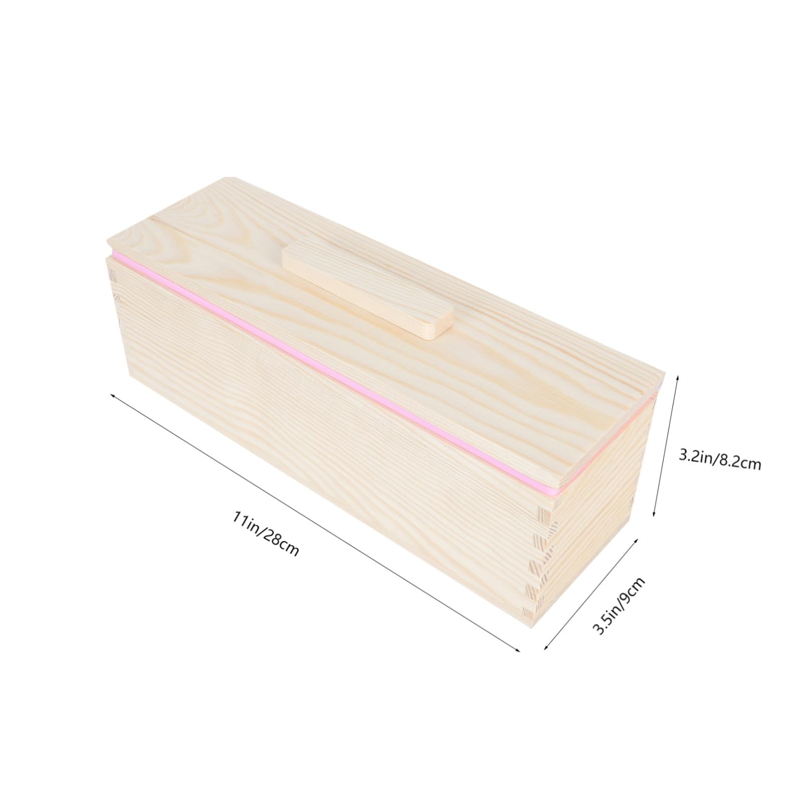 Garneck Kastenform mit Deckel aus Holz und Silikon Antihaftbeschichtete Brotbackform Toastform für Ofen Mehrzweck-kuchenform für Käsekuchen Sandwiches und Seifenherstellung