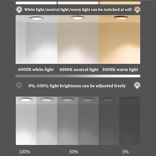 Miniatura 5 de Espejo de baño LED, espejo de baño semicircular, espejo de tocador, iluminación de tres colores, montado en la pared, espejo retroiluminado