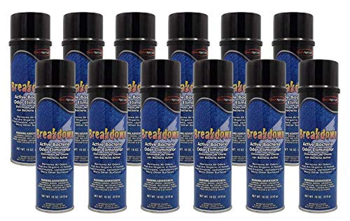 Removedor de odores para cães e ambientes internos Breakdown em aerossol Questspecialty Corporation, 12 latas de 567 g