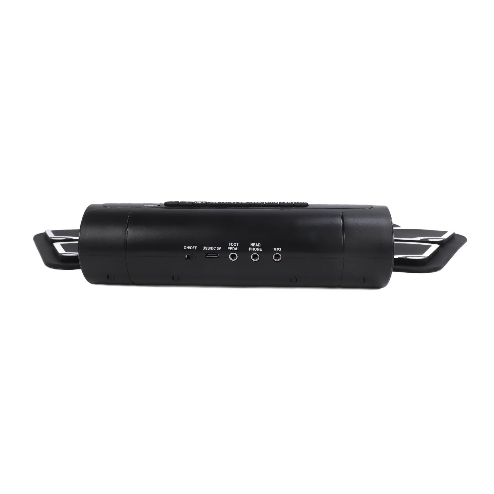 Juego de Batería Electrónica, 9 Almohadillas, Almohadilla de Batería Eléctrica, Almohadilla de Batería Enrollable, Altavoces Estéreo Duales Integrados, Función MIDI Compatible,