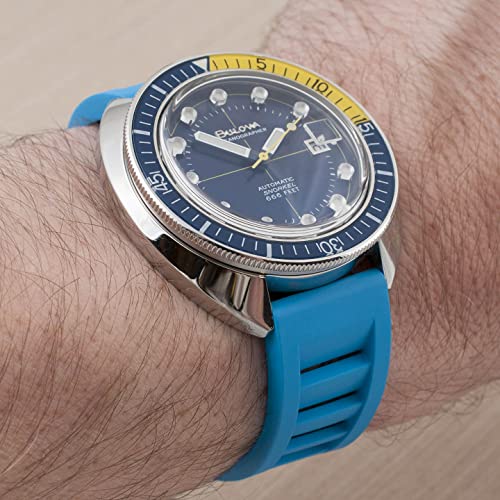 Bracelet de montre caoutchouc 20mm 22mm StrapHabit ventilé - 4