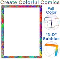 Krisp® Colorful Blank Comic Book for Kids and Adults - Create Your Own Cover Art! 1658395999 Book Cover