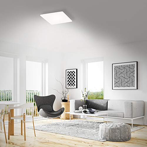 Panneau LED 12W plafonnier carré 295x295mm blanc neutre 4000K 1600lm