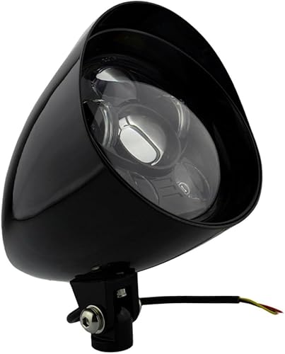 Miniatura 9 de 5 34 pulgadas bala faro motocicleta LED visera superior 0.394 in Tri Bar 5.75 "para Harley Sportster Dyna Softail Bobber Chopper personalizado