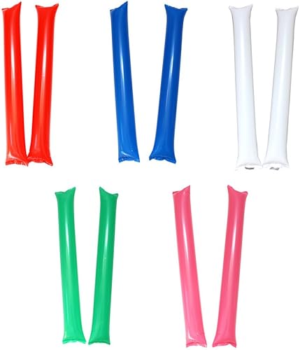 Miniatura 6 de 50 palitos de trueno, inflables, para estadio, ruidosos, Bam Bam Cheer, barra de soplado, palos inflables para explotar ruidosos, palos de