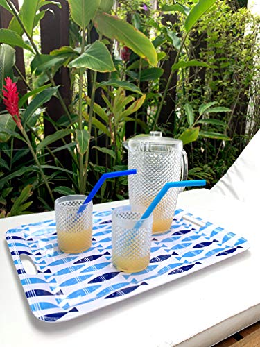 KaBaby Kit 2 Canudos De Silicone C/Limpador Azul Kababy Azul