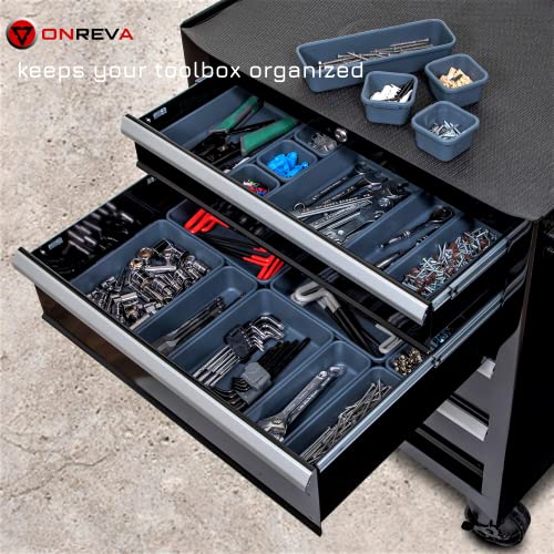 ONREVA 32pcs Tool Box Organizer Tray Dividers Set, Toolbox Organizer