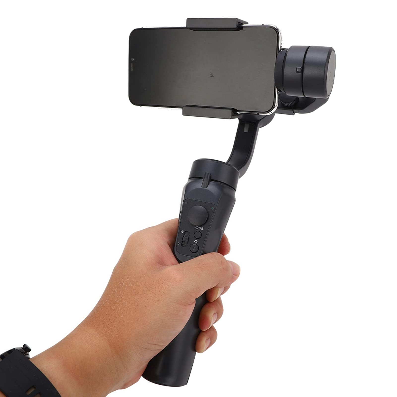 Naroote Estabilizador de Teléfono Portátil de 3 Ejes Captura de Vídeos y Fotografías para Creadores y Viajeros, Material ABS, Peso Ligero de 560 G