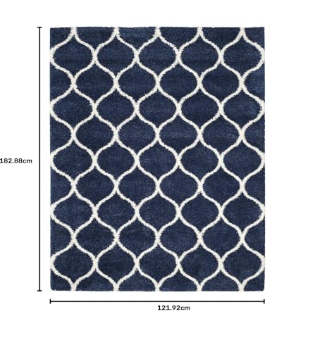 Image of Presence Gorgeous Design of Super Soft Shaggy Carpet for Living Room, Bedroom, Hall and Anywhere in Home. [4x6 feet]
