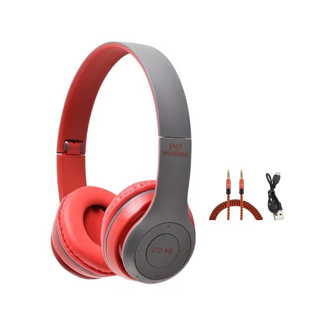 icall Wired & Wireless with Mic & SD Card Supports and Upto 6 Hours Playback Bluetooth (True Wireless) (Red)-image-18