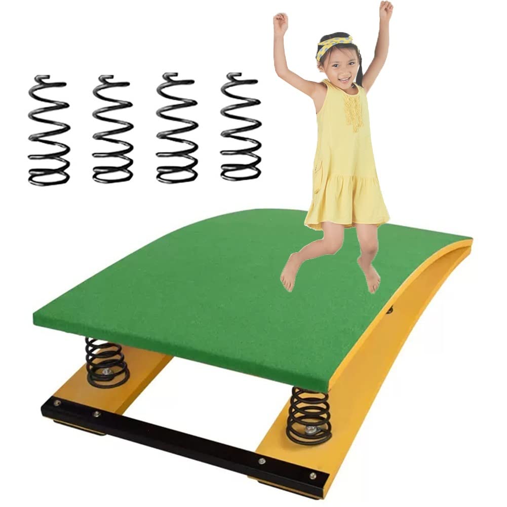 Tremplin de gymnastique avec ressort robuste pour sécuriser les sauts des enfants