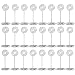 AIEVE Place Card Holders,24 Pack Table Card Holders Table Number Holders Wire Table Photo Holder Table Number Stands for Wedding Place Cards Office Name Memo Menu Clips,Silver