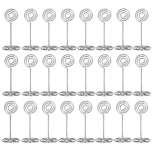 AIEVE Place Card Holders, 24 Pack Table Card Holders Table Number Holders Wire