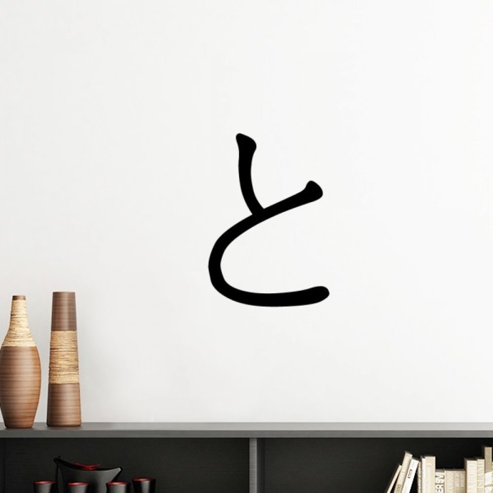 Sticker katakana japonais amovible pour creer une ambiance zen de chambre