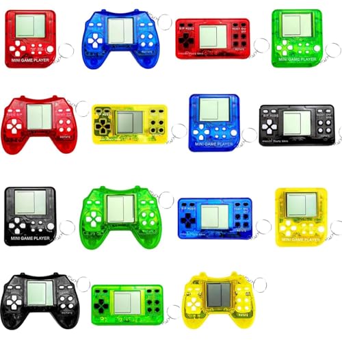 MEZHOBBY 15Pcs Video Game Party Favors for Kids, Arcade Video Game Keychain Video Game Party Supplies Party Favors Classroom Prizes Birthday Gifts Fidget Toys for Boys and Girls Easter Stuffing