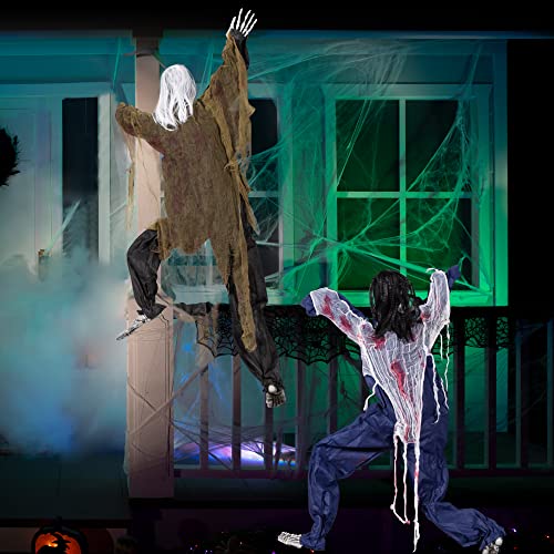 JOYIN 2 Pack 47" Halloween Climbing Zombies Wall Decoration Outdoor の商品画像 4