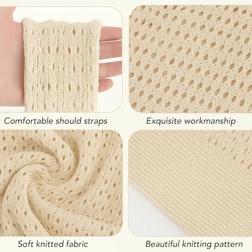 Bolso de playa crochet para mujer miniatura 4