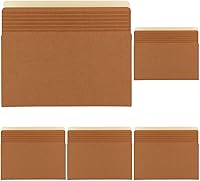 Vista 9 de Smead Easy Grip® - Bolsillo para archivos, pestaña de corte recto, expansión de 5-1/4 pulgadas, tamaño carta, cuerda roja, 10 por caja (73209)