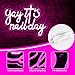 Yay It's Nail Day Neon Signs for Wall Decor Nail Room Wall Decor for Girls Lady Pink LED Sign for Beauty Room Salon Makeup Studio Party Shop Aesthetic Gifts for Women Girls Size 13.8 * 10.9in(XD354)