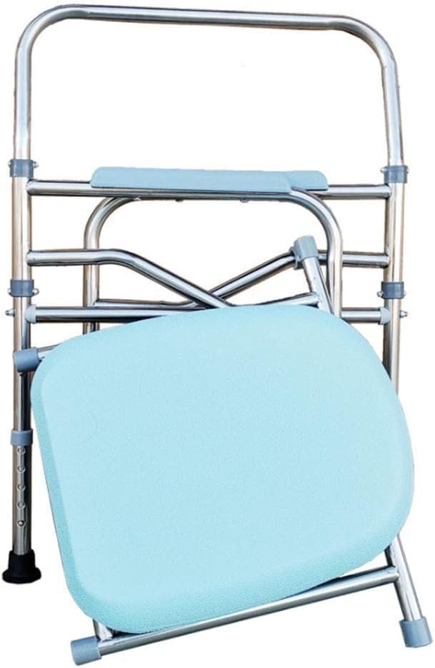 Silla de inodoro plegable COULPER para adultos mayores, taburete reforzado antideslizante, silla sanitaria conveniente para ducha miniatura 5