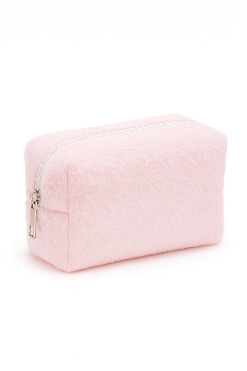Peluş Yumuşacık Makyaj Çantası - Kozmetik Organizeri (Pembe)