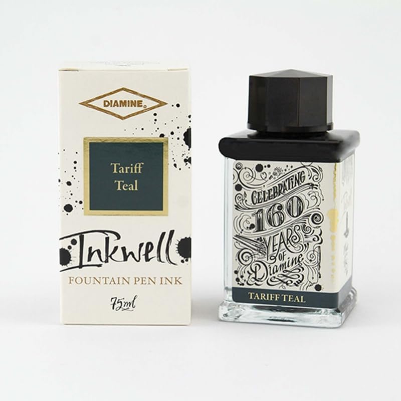 Diamine - 160th Anniversary - 75ml Fountain Pen Ink - Tariff Teal